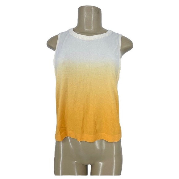 Athleta Tops - Athleta Small Mineral Wash Crop Sleeveless Crew Neck Ombre Athletic Tank Top EA1